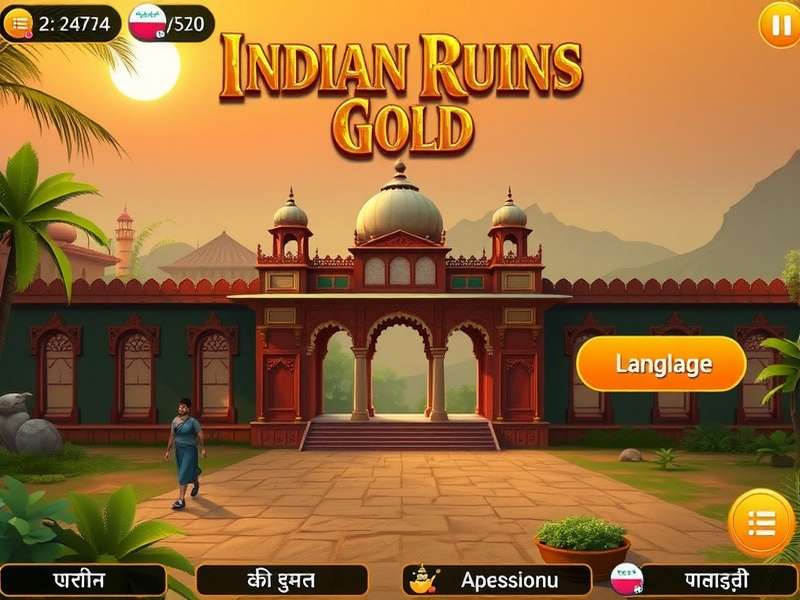 Indian Ruins Gold Language Selection